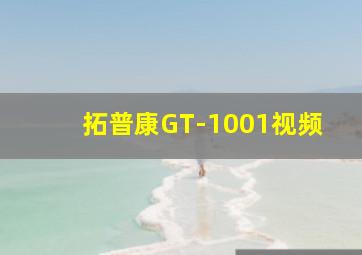 拓普康GT-1001视频