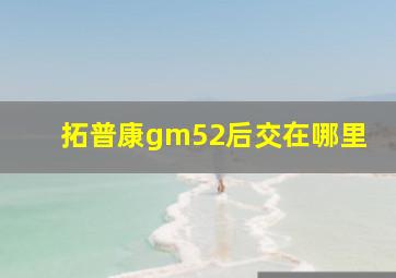 拓普康gm52后交在哪里