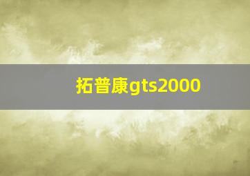 拓普康gts2000