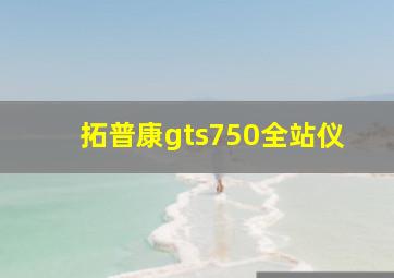 拓普康gts750全站仪