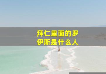 拜仁里面的罗伊斯是什么人