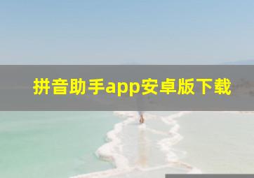 拼音助手app安卓版下载