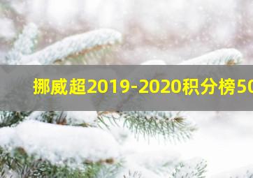 挪威超2019-2020积分榜500