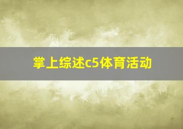 掌上综述c5体育活动