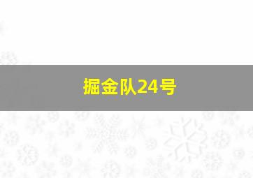 掘金队24号