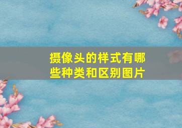 摄像头的样式有哪些种类和区别图片