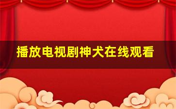 播放电视剧神犬在线观看