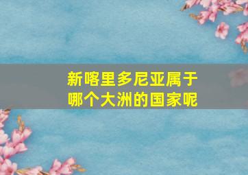 新喀里多尼亚属于哪个大洲的国家呢