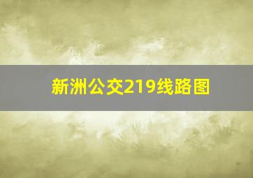 新洲公交219线路图