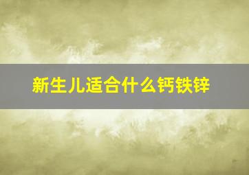 新生儿适合什么钙铁锌