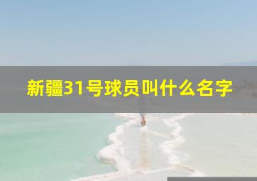 新疆31号球员叫什么名字