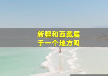 新疆和西藏属于一个地方吗