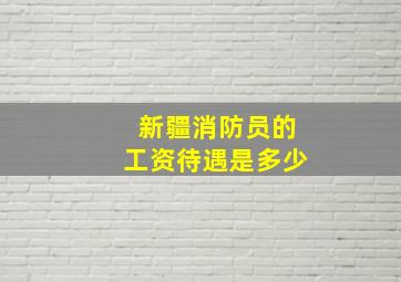 新疆消防员的工资待遇是多少