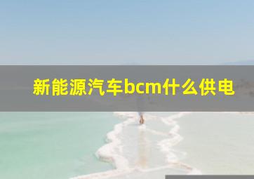 新能源汽车bcm什么供电