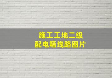 施工工地二级配电箱线路图片