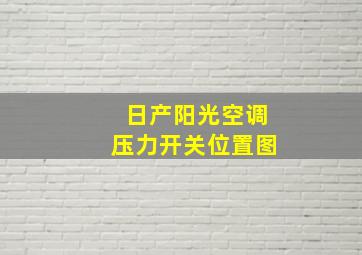 日产阳光空调压力开关位置图