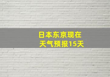 日本东京现在天气预报15天