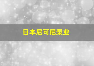 日本尼可尼泵业