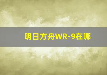 明日方舟WR-9在哪