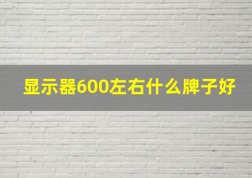 显示器600左右什么牌子好