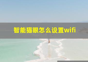 智能猫眼怎么设置wifi