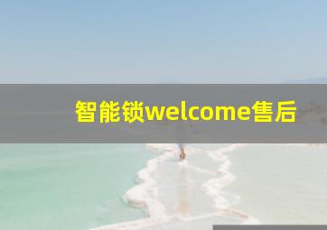 智能锁welcome售后