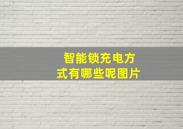 智能锁充电方式有哪些呢图片