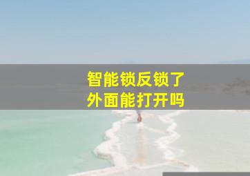 智能锁反锁了外面能打开吗