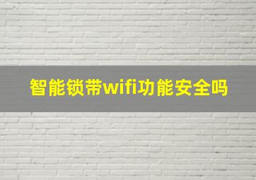 智能锁带wifi功能安全吗