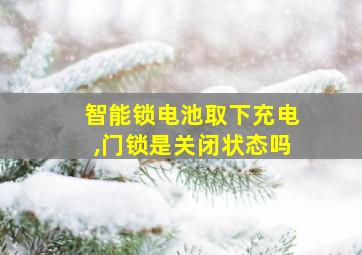 智能锁电池取下充电,门锁是关闭状态吗