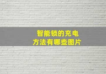 智能锁的充电方法有哪些图片