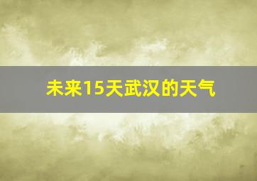 未来15天武汉的天气