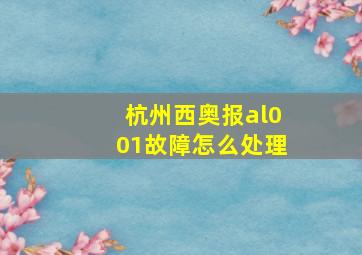 杭州西奥报al001故障怎么处理