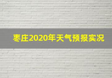 枣庄2020年天气预报实况