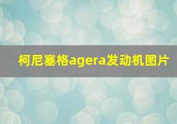 柯尼塞格agera发动机图片