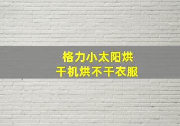 格力小太阳烘干机烘不干衣服