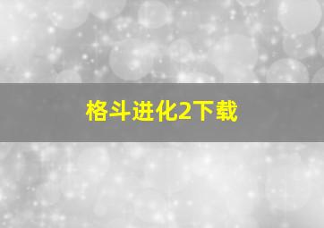 格斗进化2下载