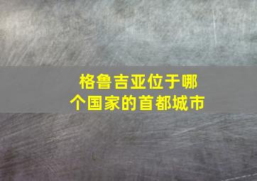 格鲁吉亚位于哪个国家的首都城市