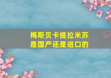 梅斯贝卡提拉米苏是国产还是进口的