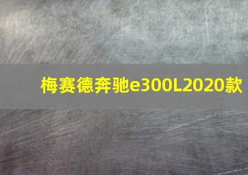 梅赛德奔驰e300L2020款