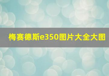 梅赛德斯e350图片大全大图