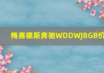 梅赛德斯奔驰WDDWJ8GB价格