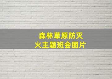 森林草原防灭火主题班会图片