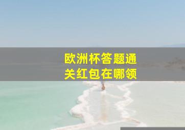 欧洲杯答题通关红包在哪领