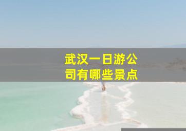 武汉一日游公司有哪些景点