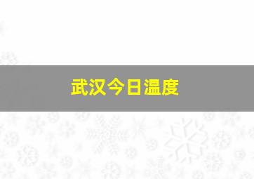 武汉今日温度