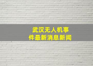 武汉无人机事件最新消息新闻