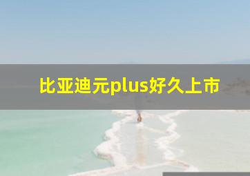 比亚迪元plus好久上市