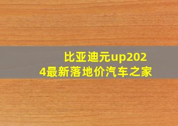 比亚迪元up2024最新落地价汽车之家