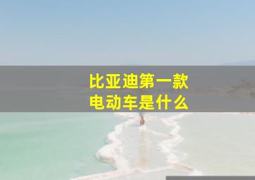 比亚迪第一款电动车是什么